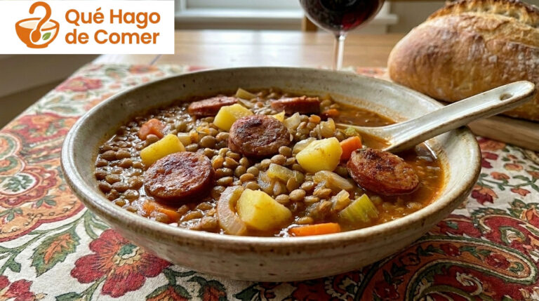 Lentejas con chorizo: receta tradicional, fácil y muy reconfortante